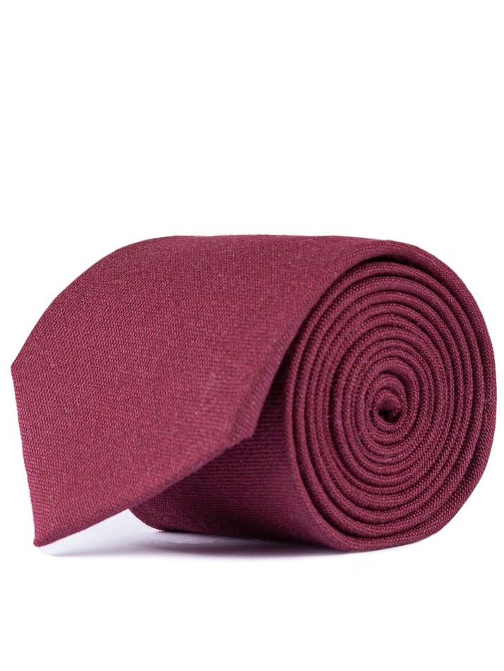 Plain Wool Tie