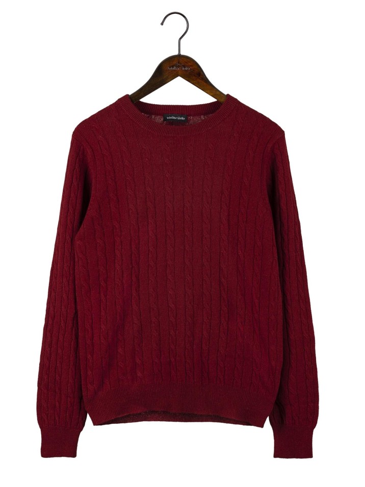 Cashmere Cable Knit Crew