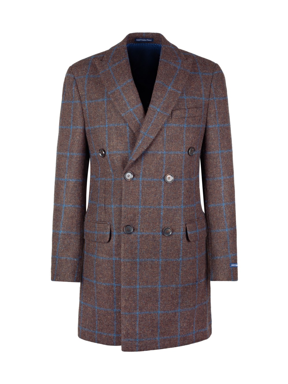 Gordon Coat | Harris Tweed Check | Brown