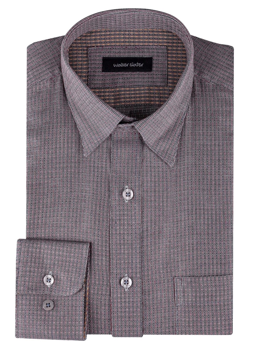 Wexford Shirt | Burgundy Stripe Cotton