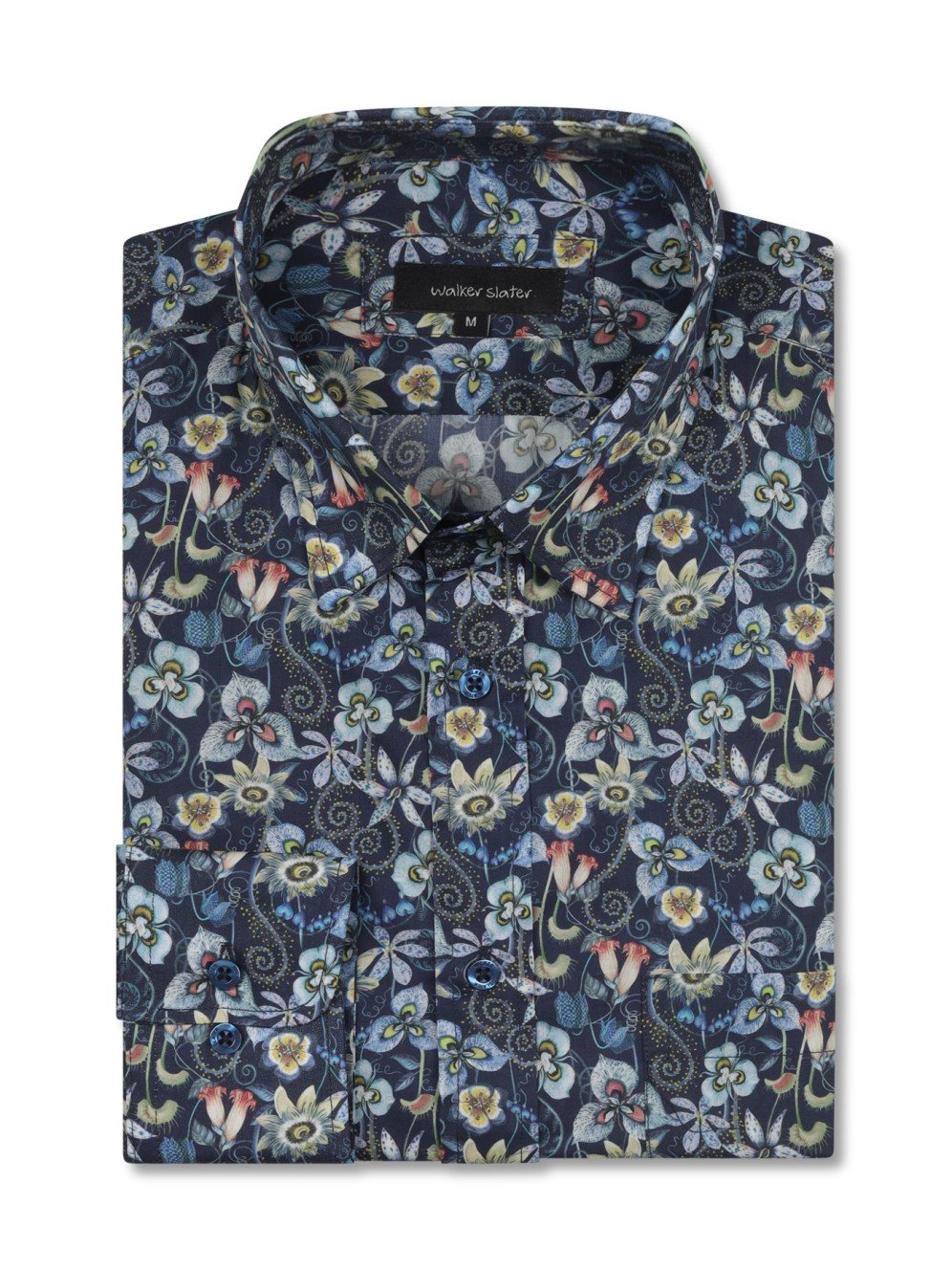 Lachlan Shirt | Liberty Cotton, Floral Indigo