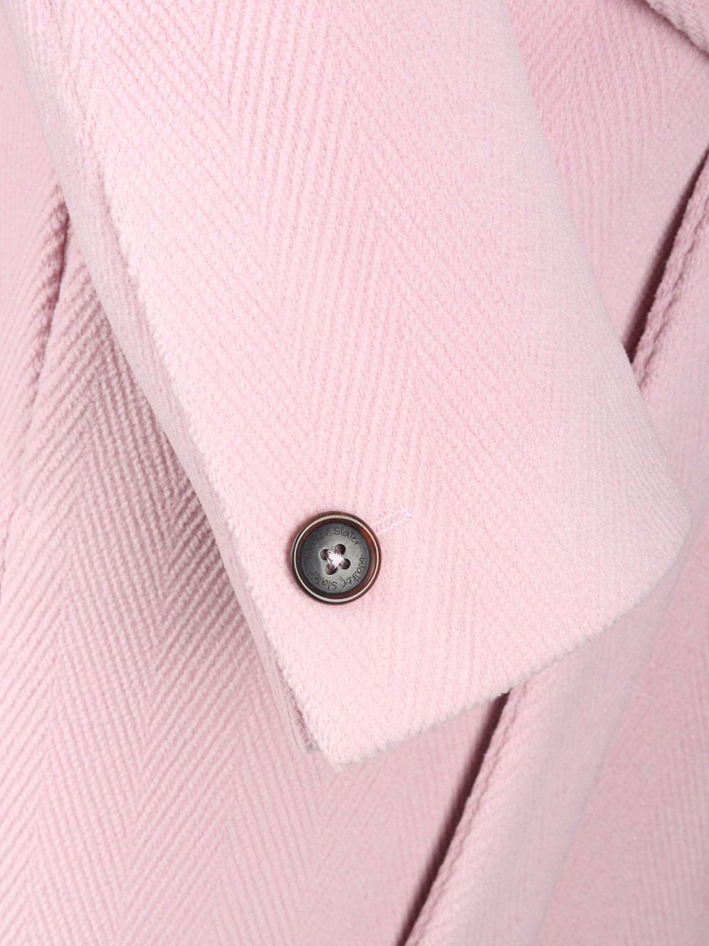 Marta Coat | Heavy Weave Herringbone | Light Pink