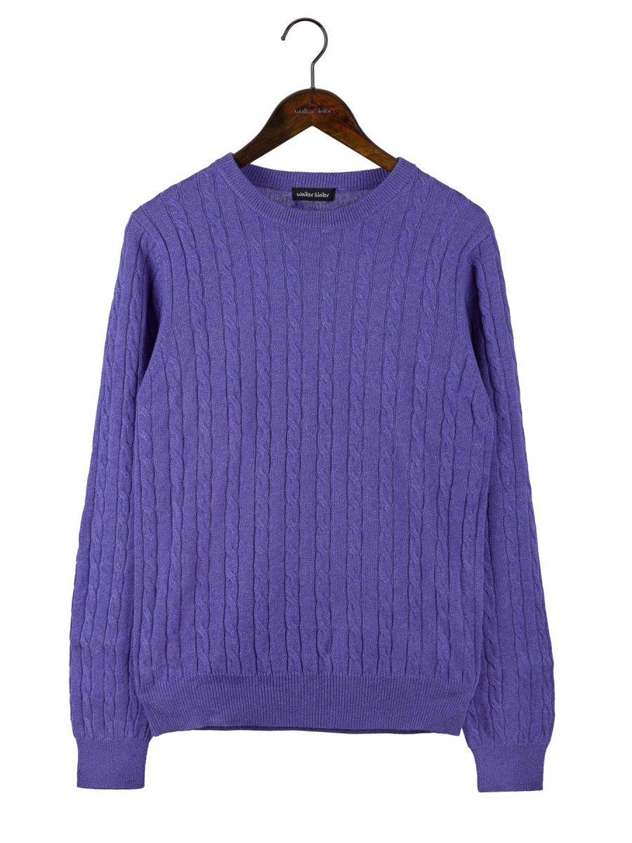 Cashmere Cable Knit Crew