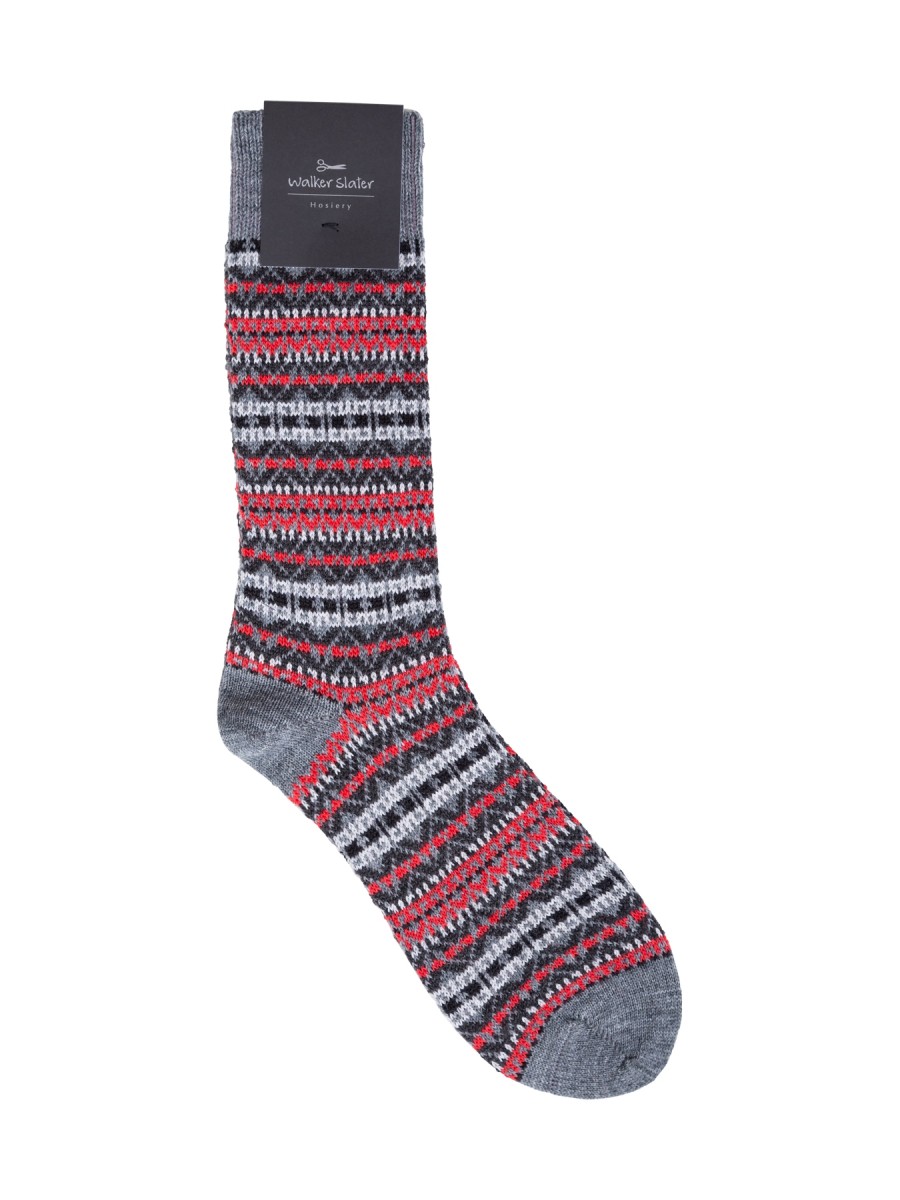 Men's Fair Isle Merino Wool Sock