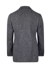 Walker Slater ハリスツイード　ヘリンボーン
チェスターコート Edward Jacket | Harris Tweed Herringbone, Charcoal